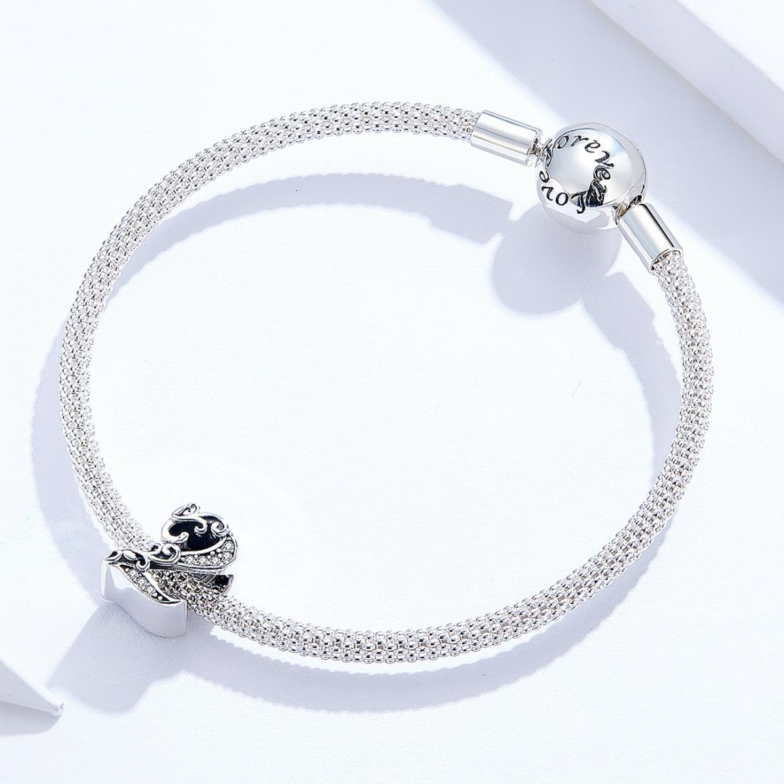 925 Sterling Silver Relief Number Series 0 9 Beads For Diy Bracelets And Necklaces Style - 2 5