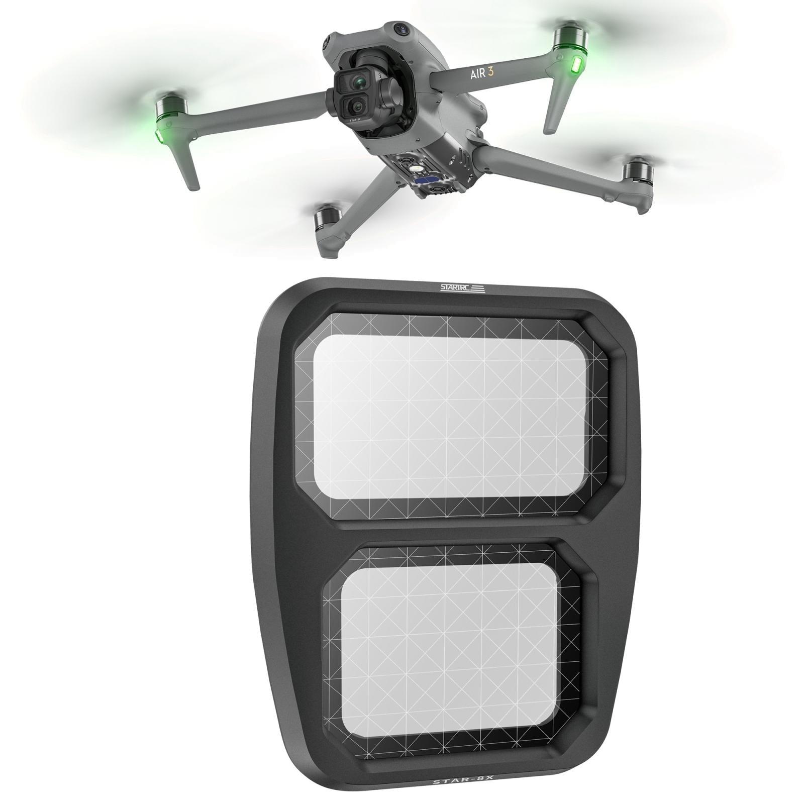 Versatile 4-in-1 Lens Filter for Dji Air 3 Drone - For Dji Air 3 Star