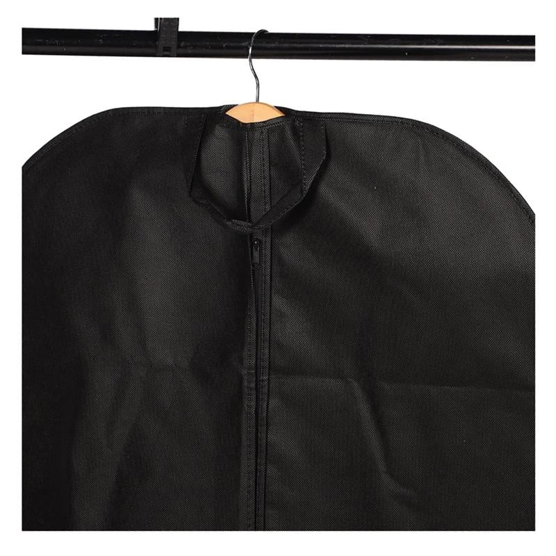 Black Non Woven Coat Suit Dust Bag 60X100Cm - Black 60X120Cm 8