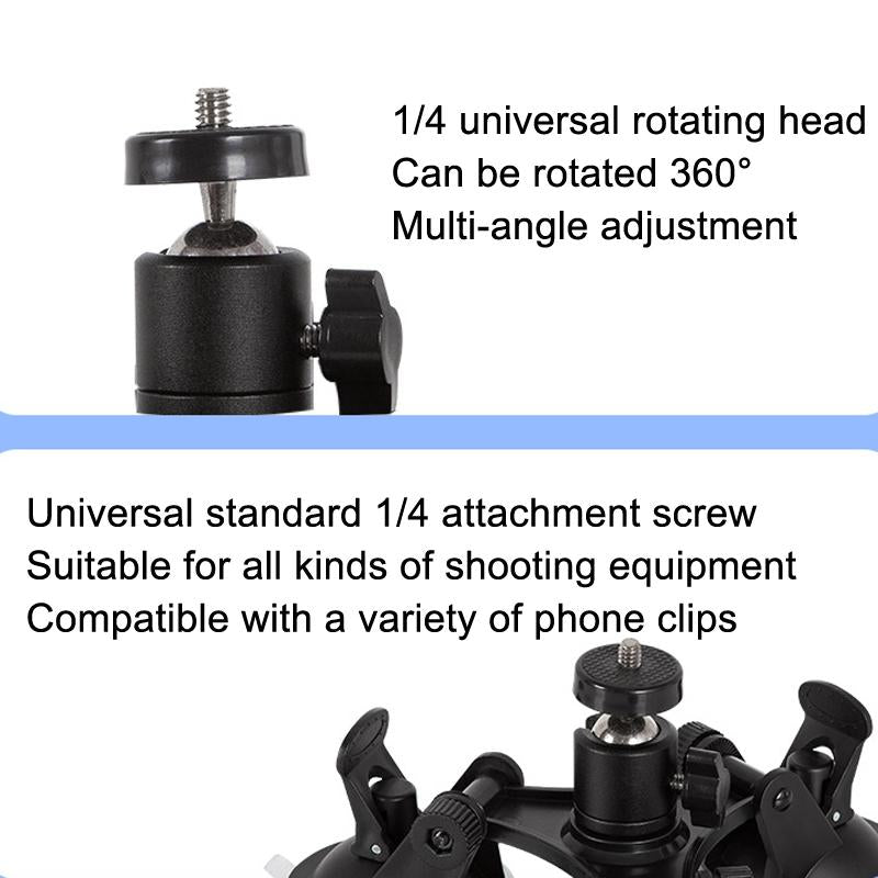 Universal Car Suction Cup Mount for Video Shooting and Phone Clip 3