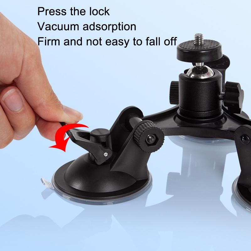 Universal Car Suction Cup Mount for Video Shooting and Phone Clip 5