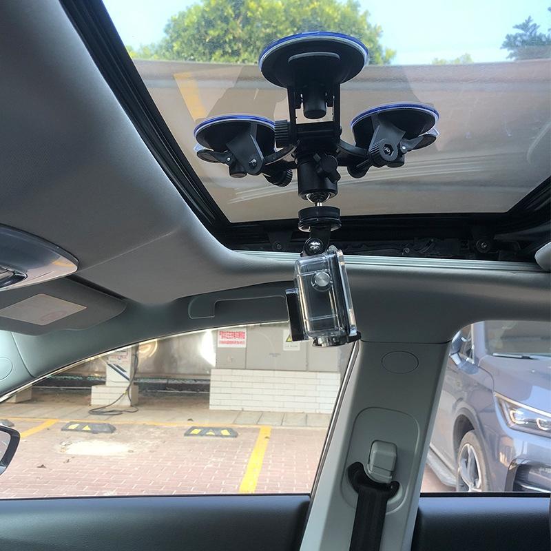 Universal Car Suction Cup Mount for Video Shooting and Phone Clip 7