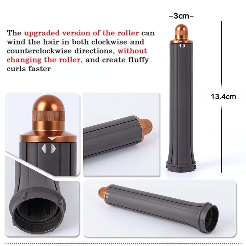 Long Barrel Curling Iron for Dyson Hair Dryer - 13.4cm Upgraded Gold 40mm 5