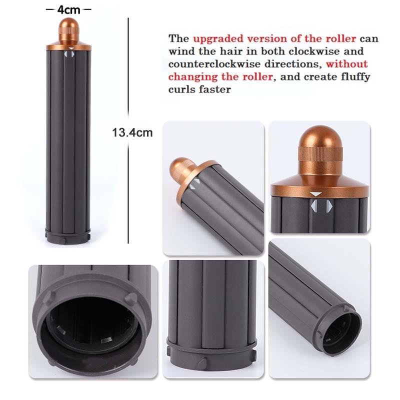 Long Barrel Curling Iron for Dyson Hair Dryer - 13.4cm Upgraded Gold 40mm 6