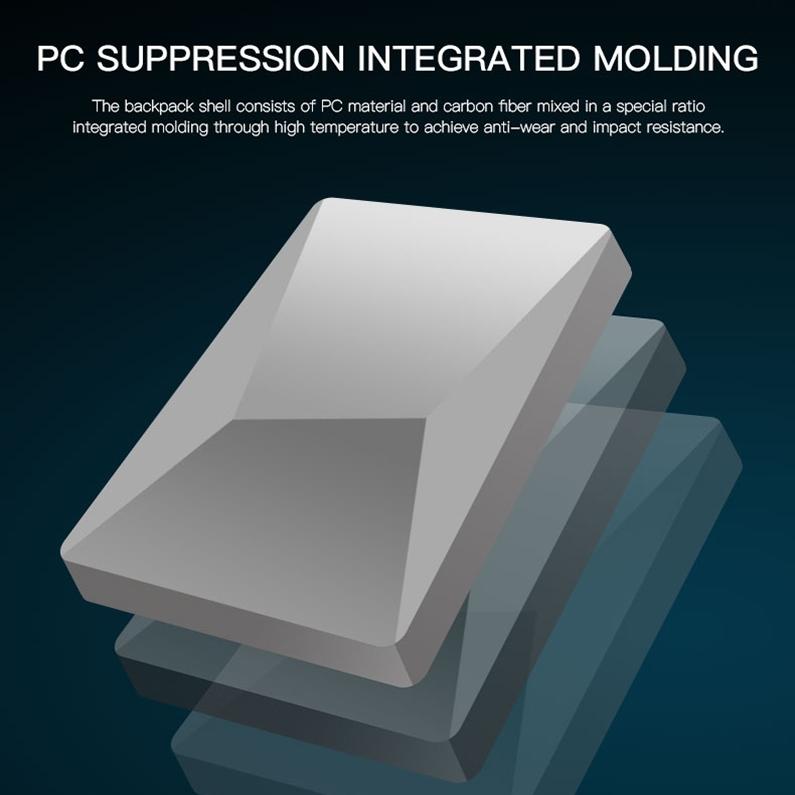 Waterproof Expandable Backpack with Usb Charging - Black Regular 6