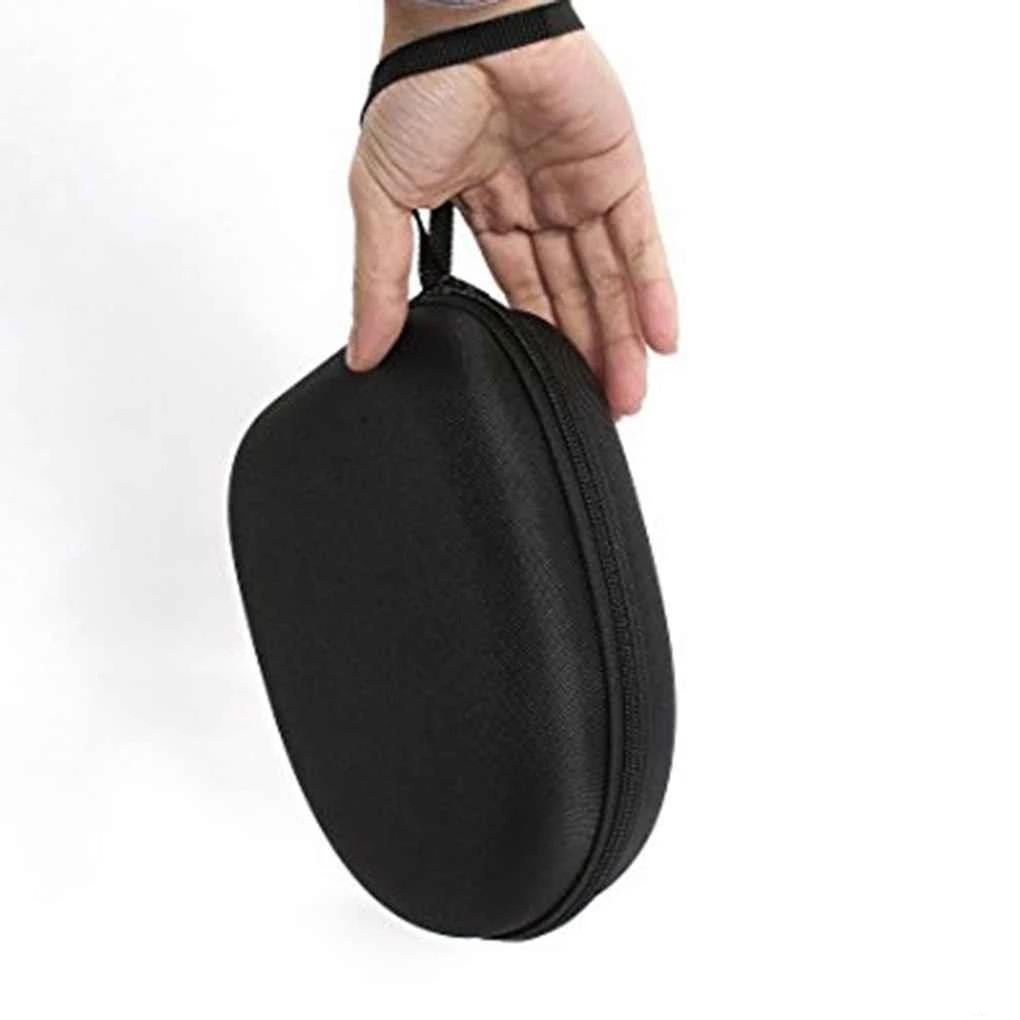 Round Zippered Headphone Storage Bag - Portable and Compact 3