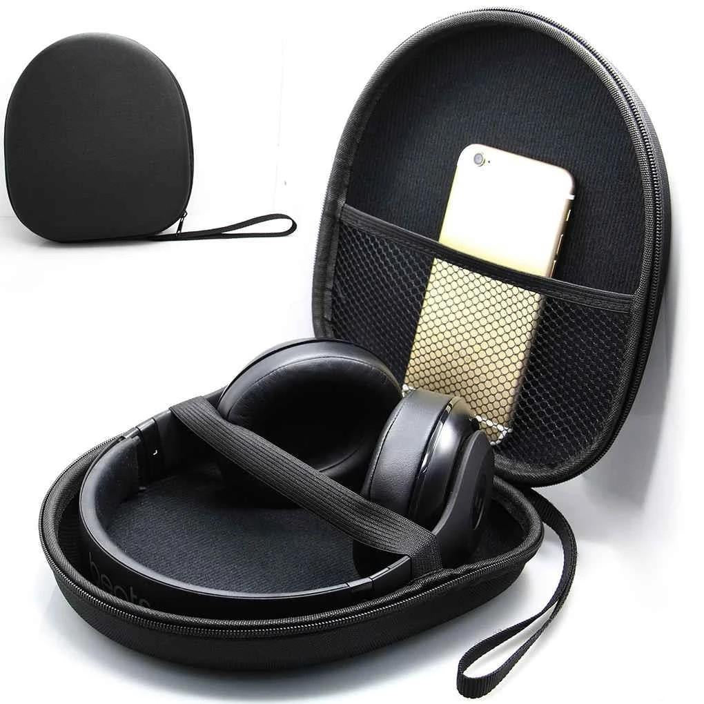 Round Zippered Headphone Storage Bag - Portable and Compact 4