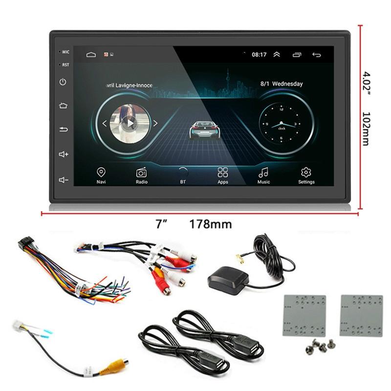 7 Inch Android Car Navigation Mp5 Player With Gps Bluetooth And 8 Lights Camera - Universal All-In-One 6
