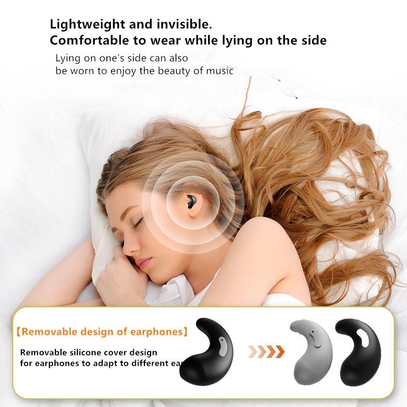 Bluetooth Earphones with Charging Case for Restful Sleep - Blue Wihout Silicone Case 3