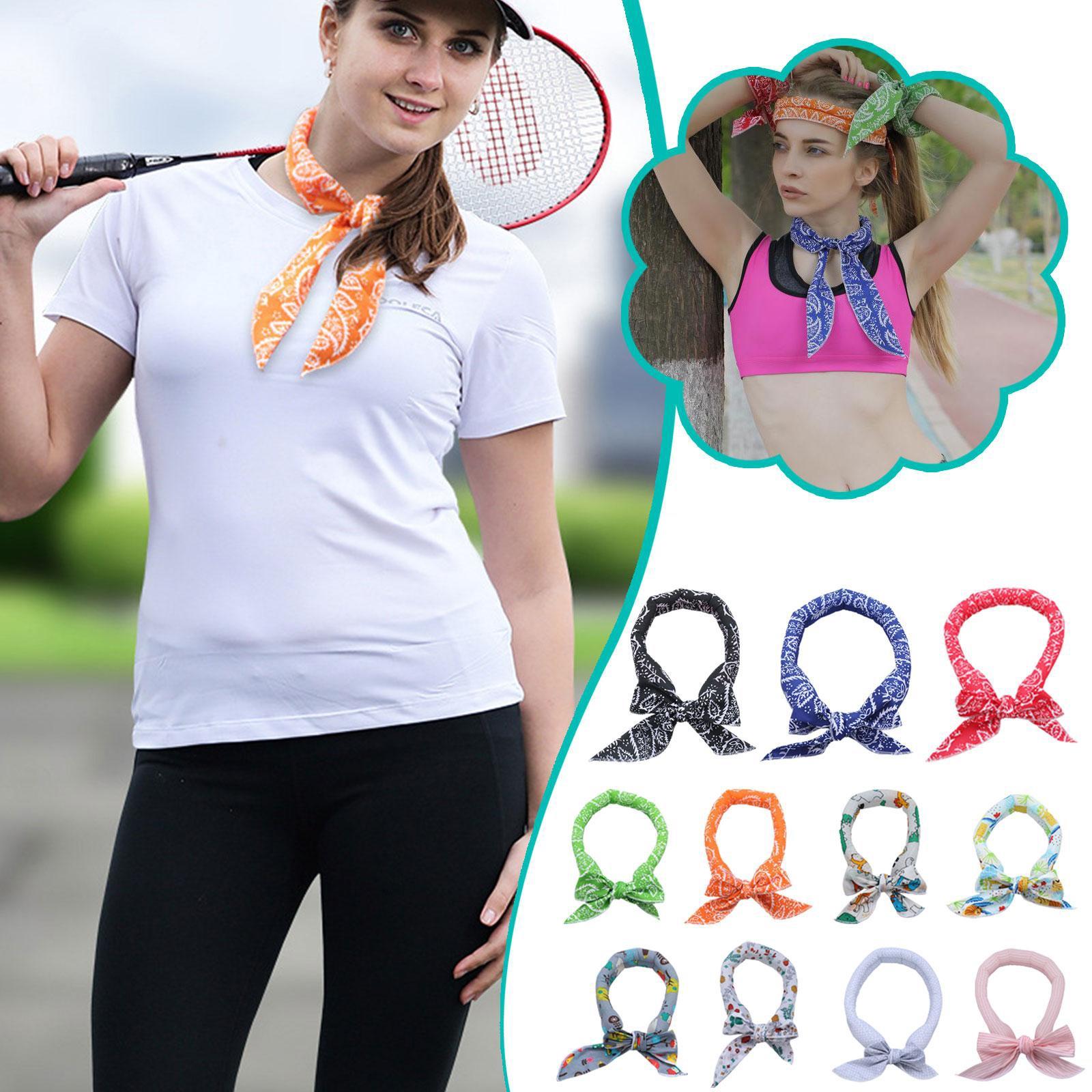 3 Piece Summer Cooling Bandana Neck Wraps For Women Men Kids And Pets Red Leaves 3