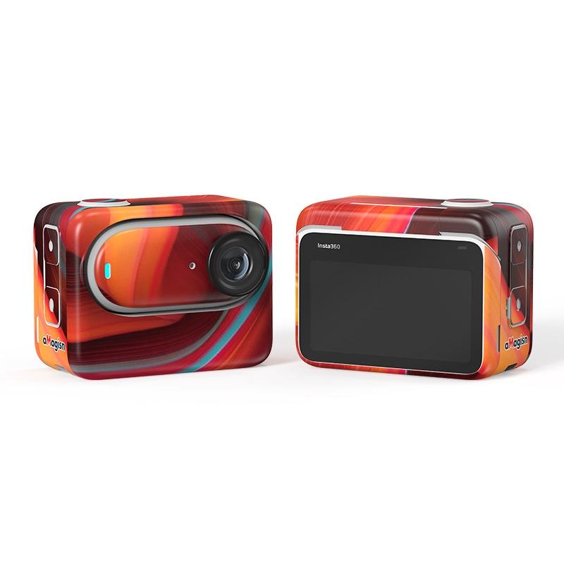 Carbon Fiber Style Body Sticker for Insta360 Go 3 Action Camera - Carbon Fiber 9