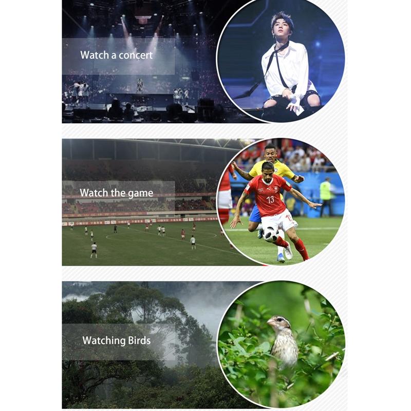 Foldable Hunting Binoculars for Outdoor Adventures - 500 X 25 With Phone Clip 10