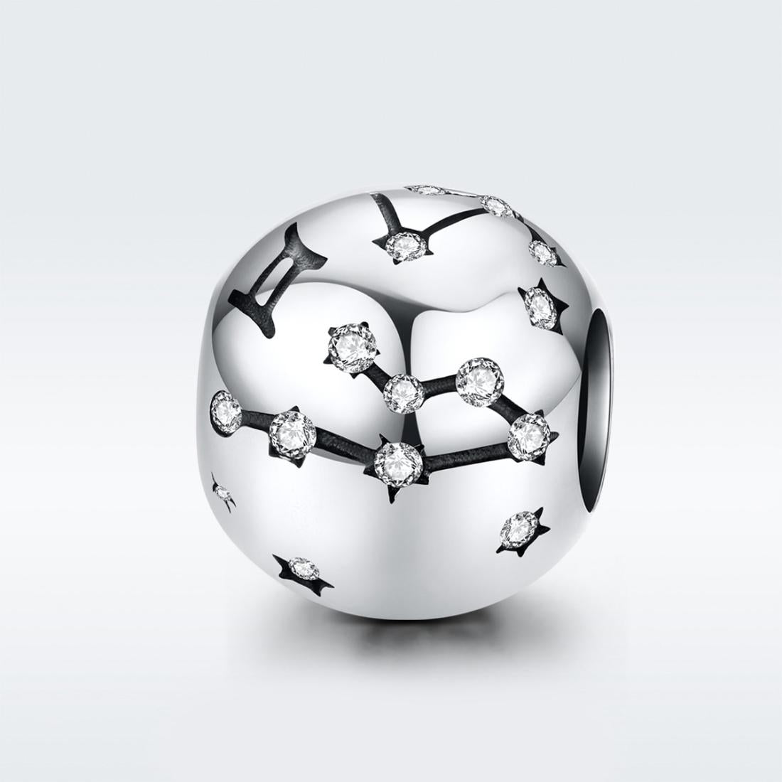925 Sterling Silver Diy Zodiac Bracelet Beads Gemini Style - Gemini 3