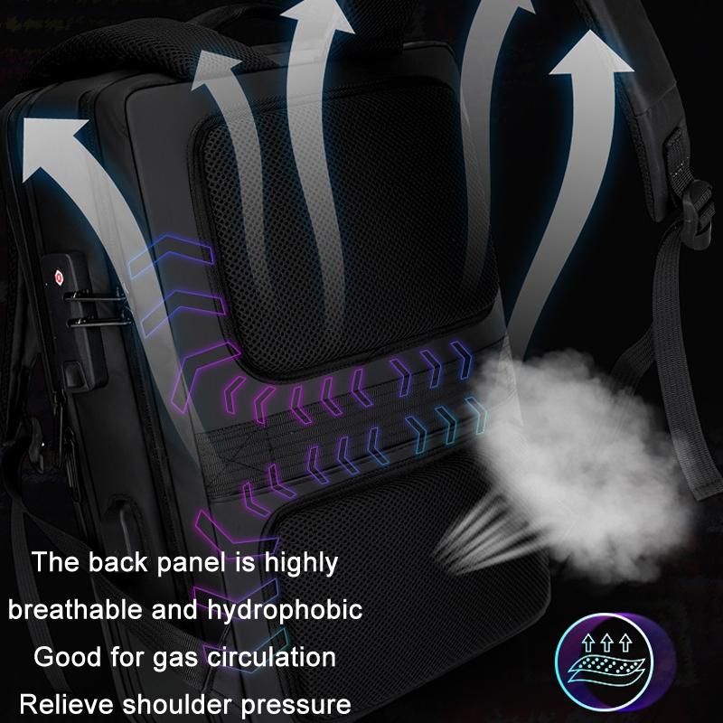 17.3 Gaming Backpack - Durable Hard Shell Black 6