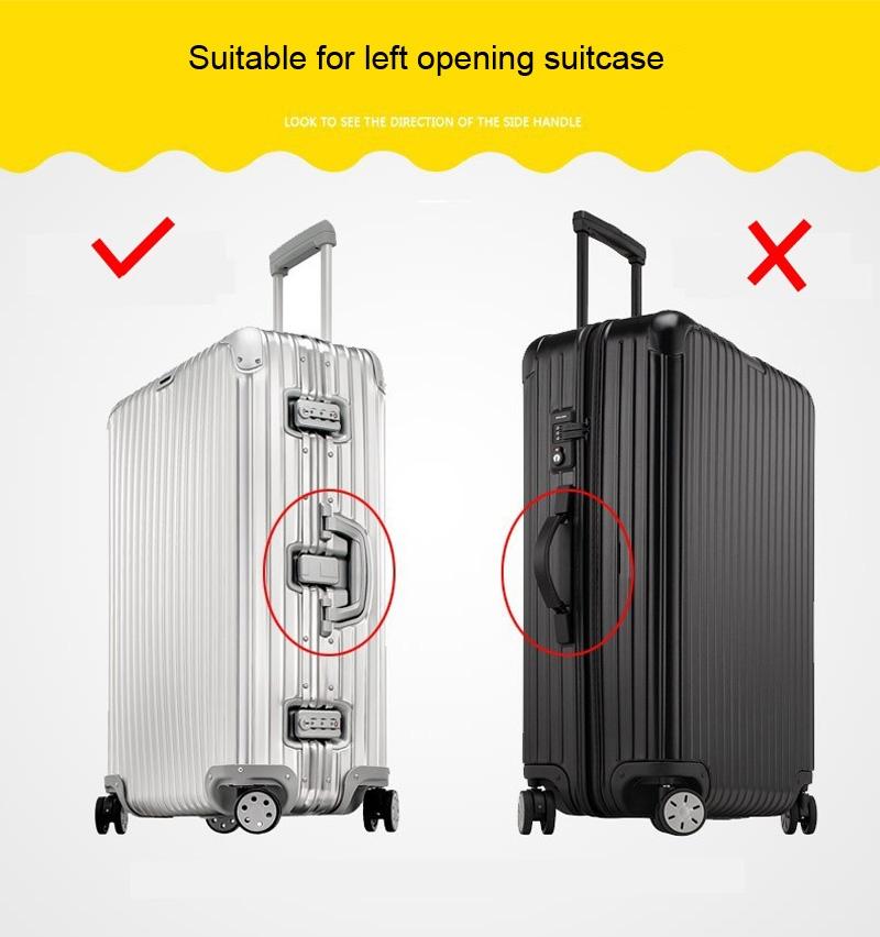 Waterproof Pvc Trolley Suitcase Cover - 24 Inch Rimless Transparent Dustproof 6