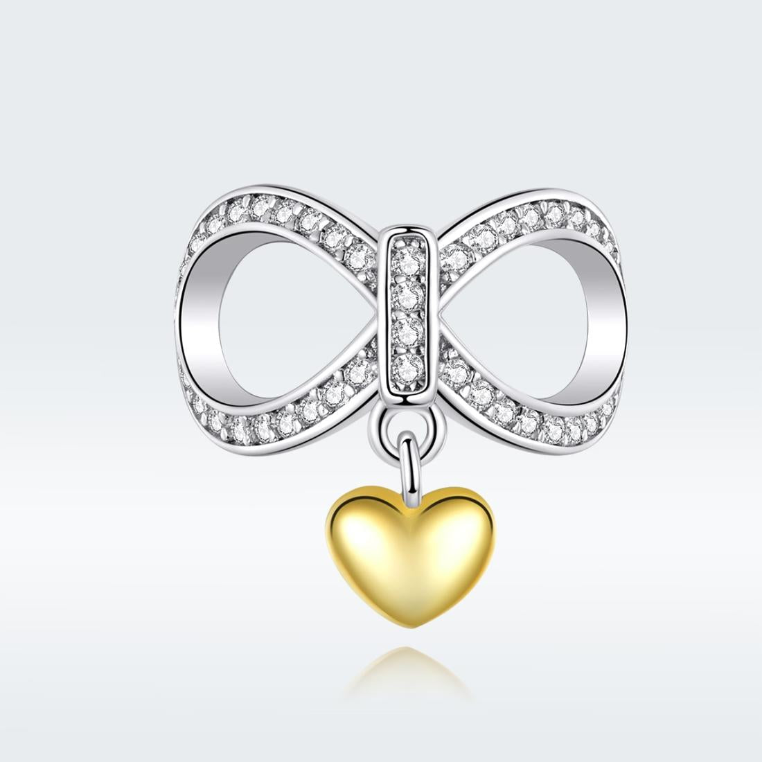 925 Sterling Silver Infinite Love Necklace & Bracelet Charm 3