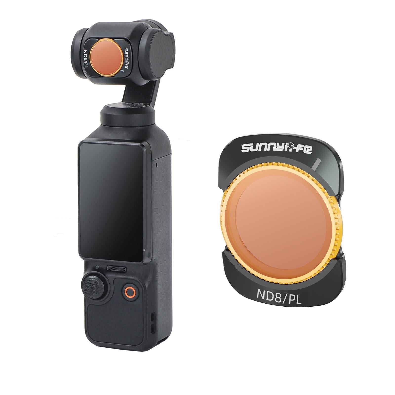Sunnylife 3 In 1 Nd16 Camera Lens Filter For Dji Osmo Pocket No Gimbal Reset - Nd8 12