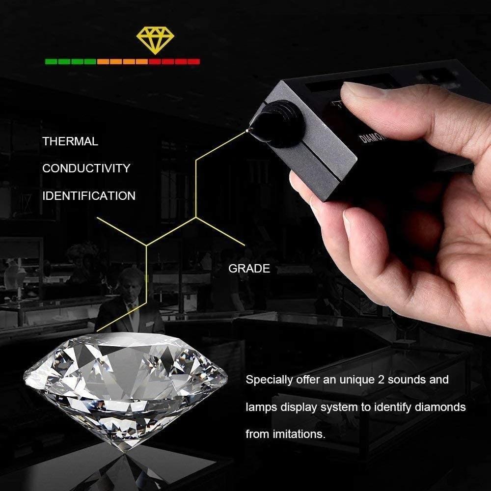 Led Diamond Selector with Battery Indicator - Black 9