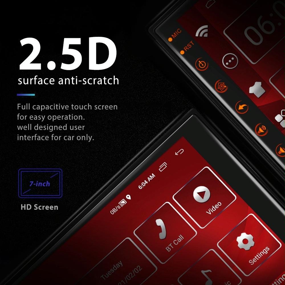7 Inch Android Navigation Wifi Vehicle Central Control Screen - 2 + 16G Standard + 12Lights Camera 11