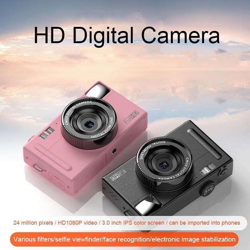 3.0 Hd Children's Digital Camera with 48mp & 3 Screen + Card Reader - Black 3