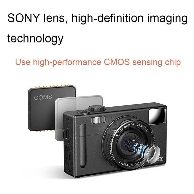 3.0 Hd Children's Digital Camera with 48mp & 3 Screen + Card Reader - Black 5