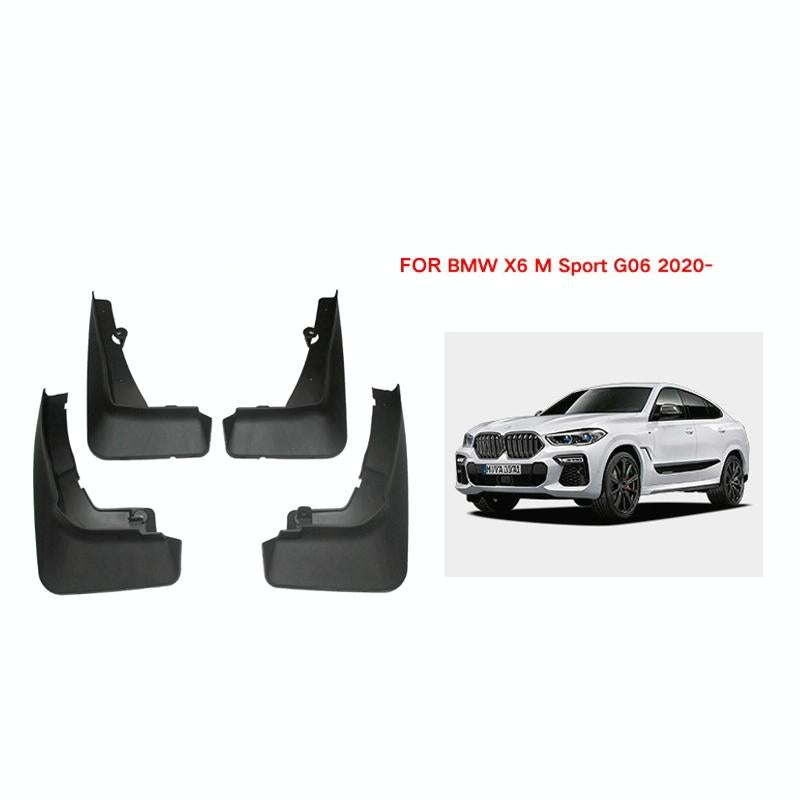 For Bmw X6 G06 Sports 2020-2023 4Pcs / Set Car Auto Soft Plastic Splash Flaps Fender Guard 3