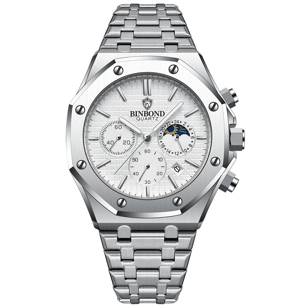 Waterproof Multifunctional Business Watch - Luminous Quartz