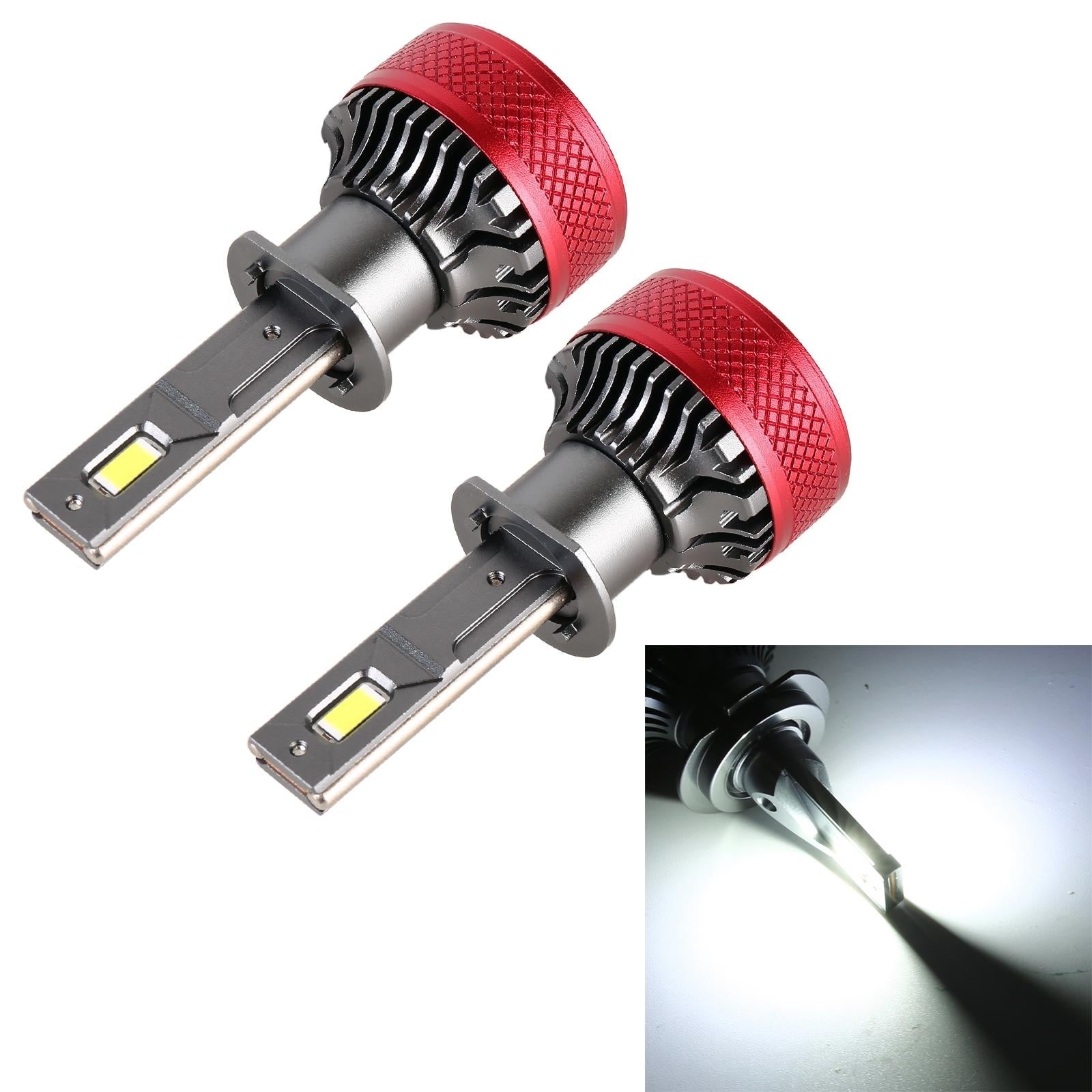1 Pair H1 Dc12V 65W 6000K 6500Lm Led Car Headlights 3