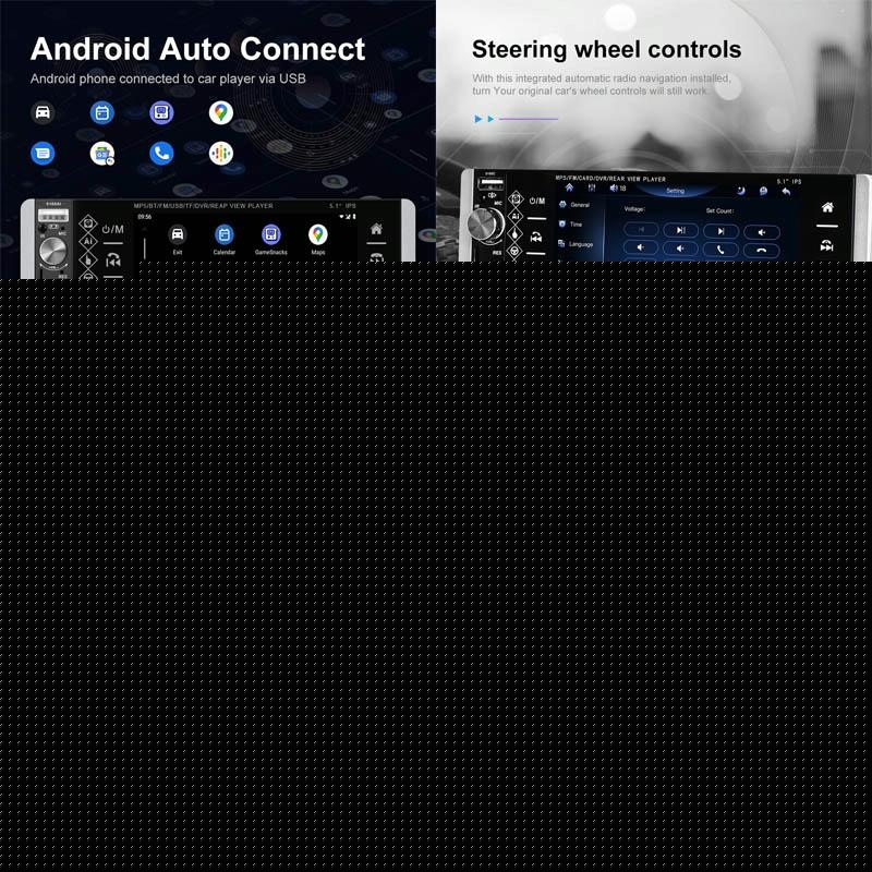 5.1 Inch Ips Capacitive Carplay Player + 8 Light Camera - Standard 7