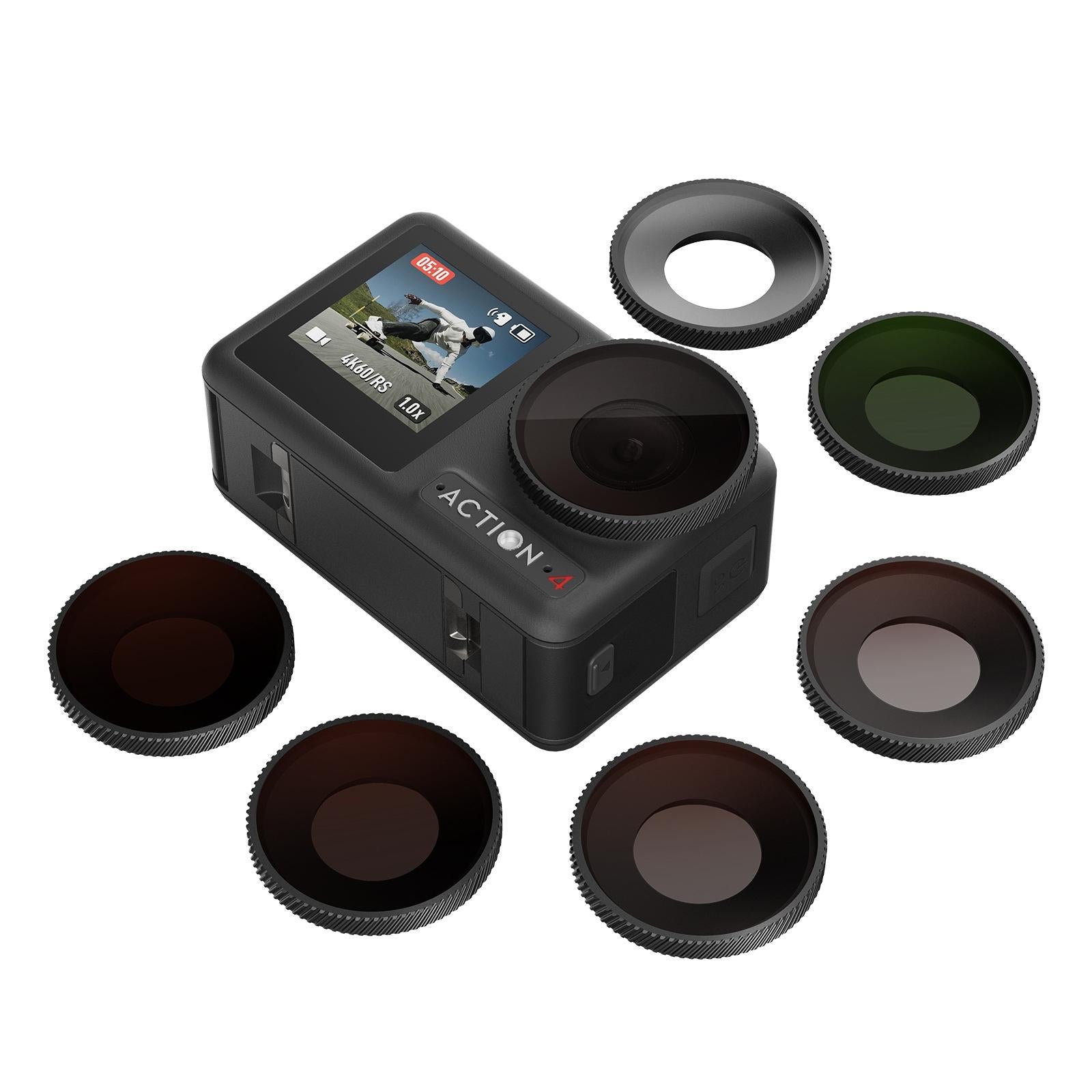 Waterproof Filter for Dji Action 4 Sports Camera - Cpl - Nd8+Nd16+Nd32+Nd64 3
