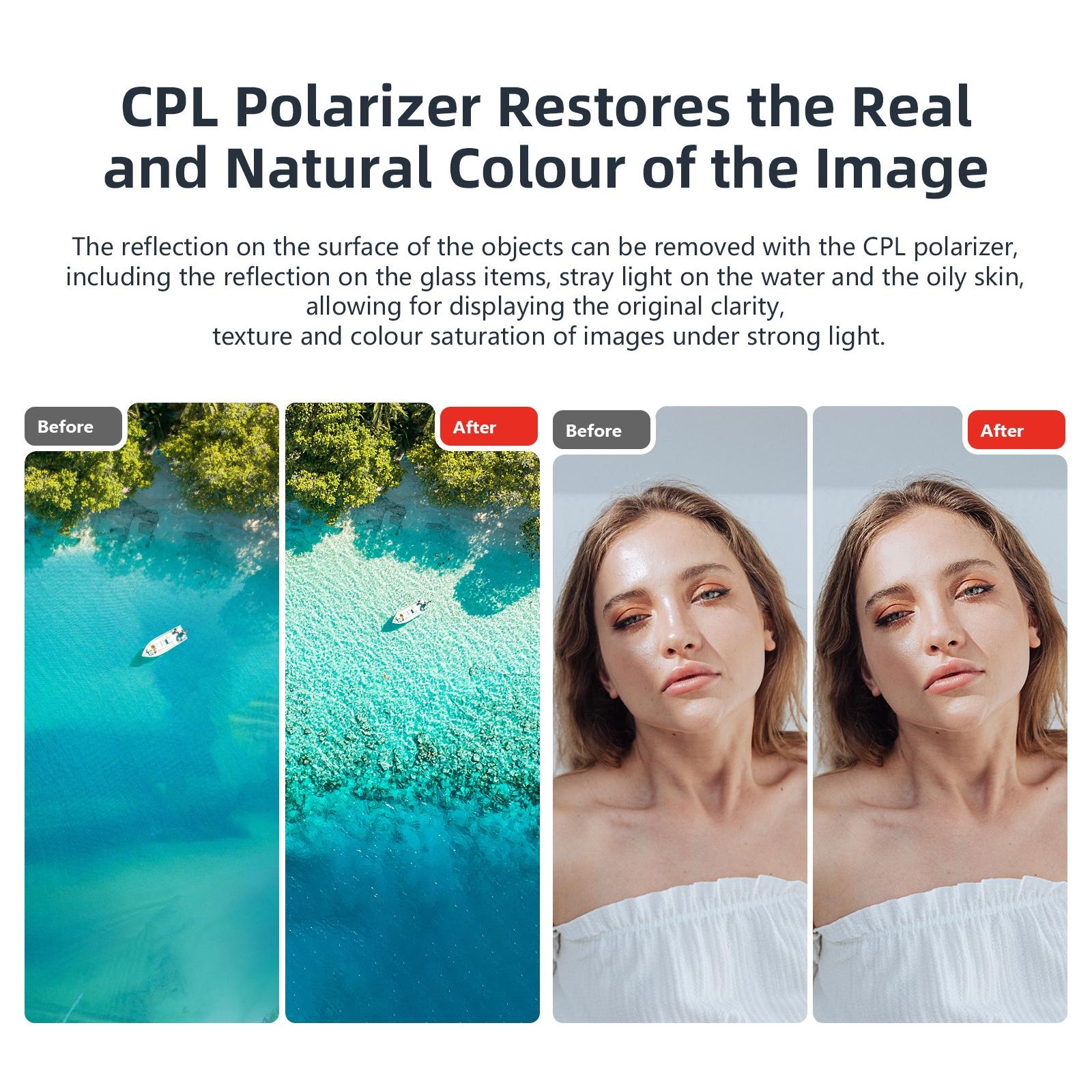 Waterproof Filter for Dji Action 4 Sports Camera - Cpl - Nd8+Nd16+Nd32+Nd64 8