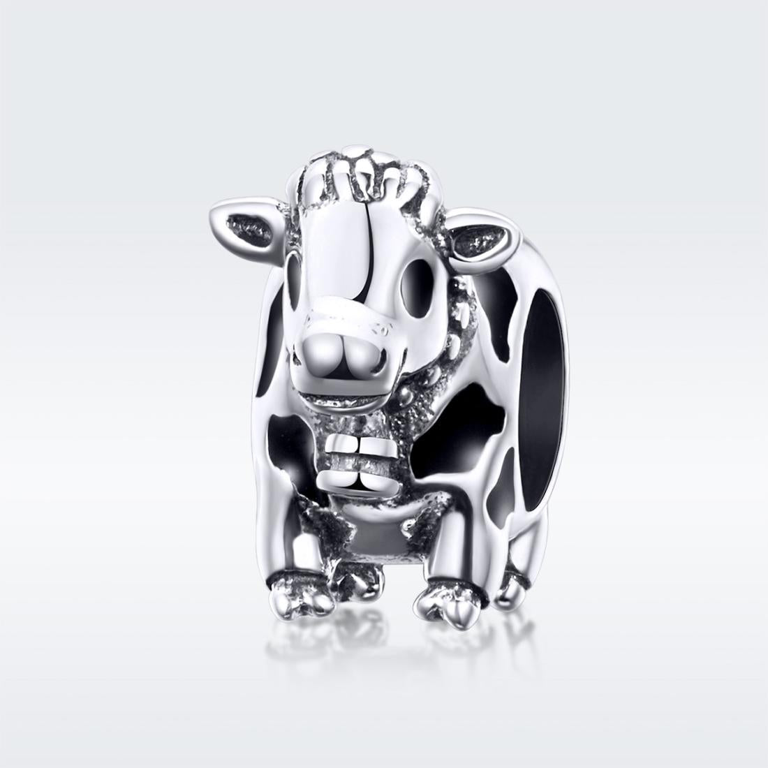 925 Sterling Silver Cow Beaded Bracelet Accessory 3