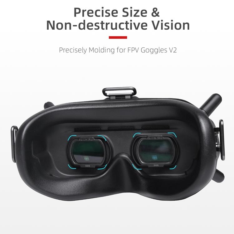 2 Pieces Aspherical Myopia Lens for Dji Fpv Goggles V2 - 200 Degree 7