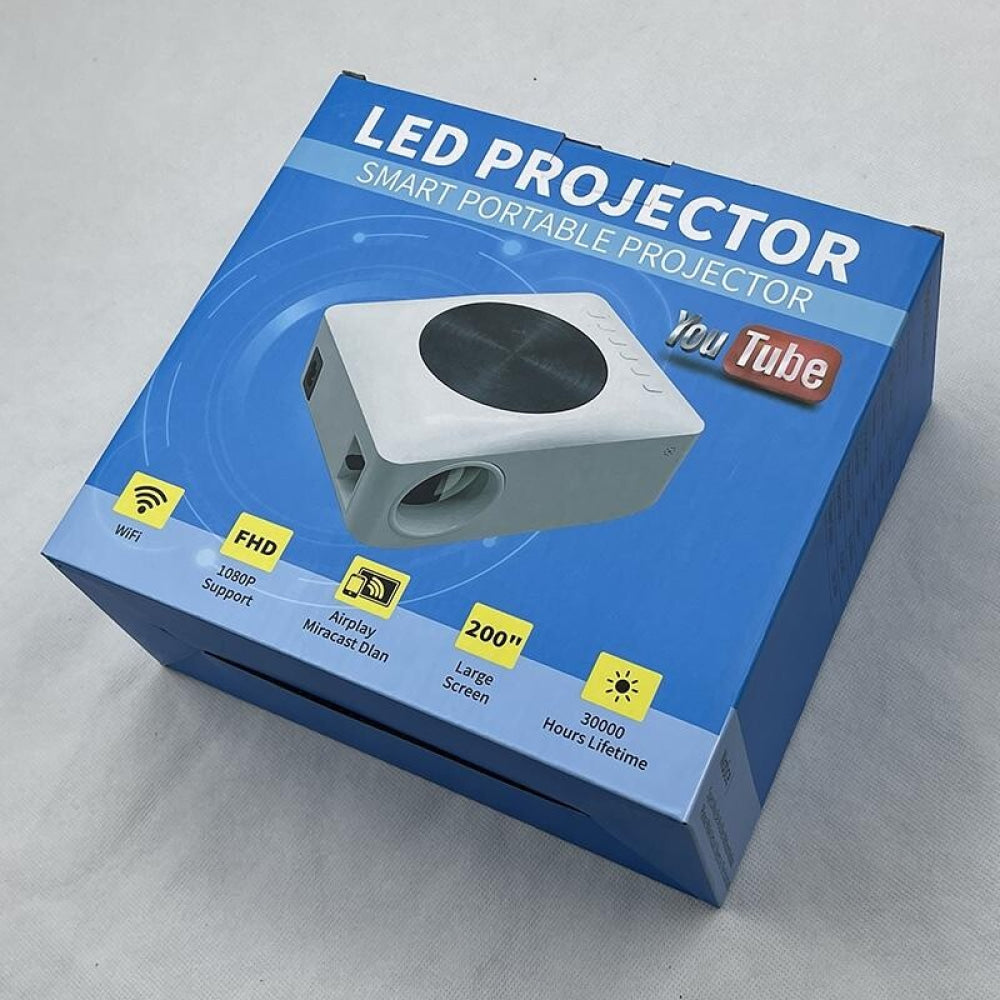 Smart Mini Led Projector - 80 Ansi Lumens 1280X720P 8
