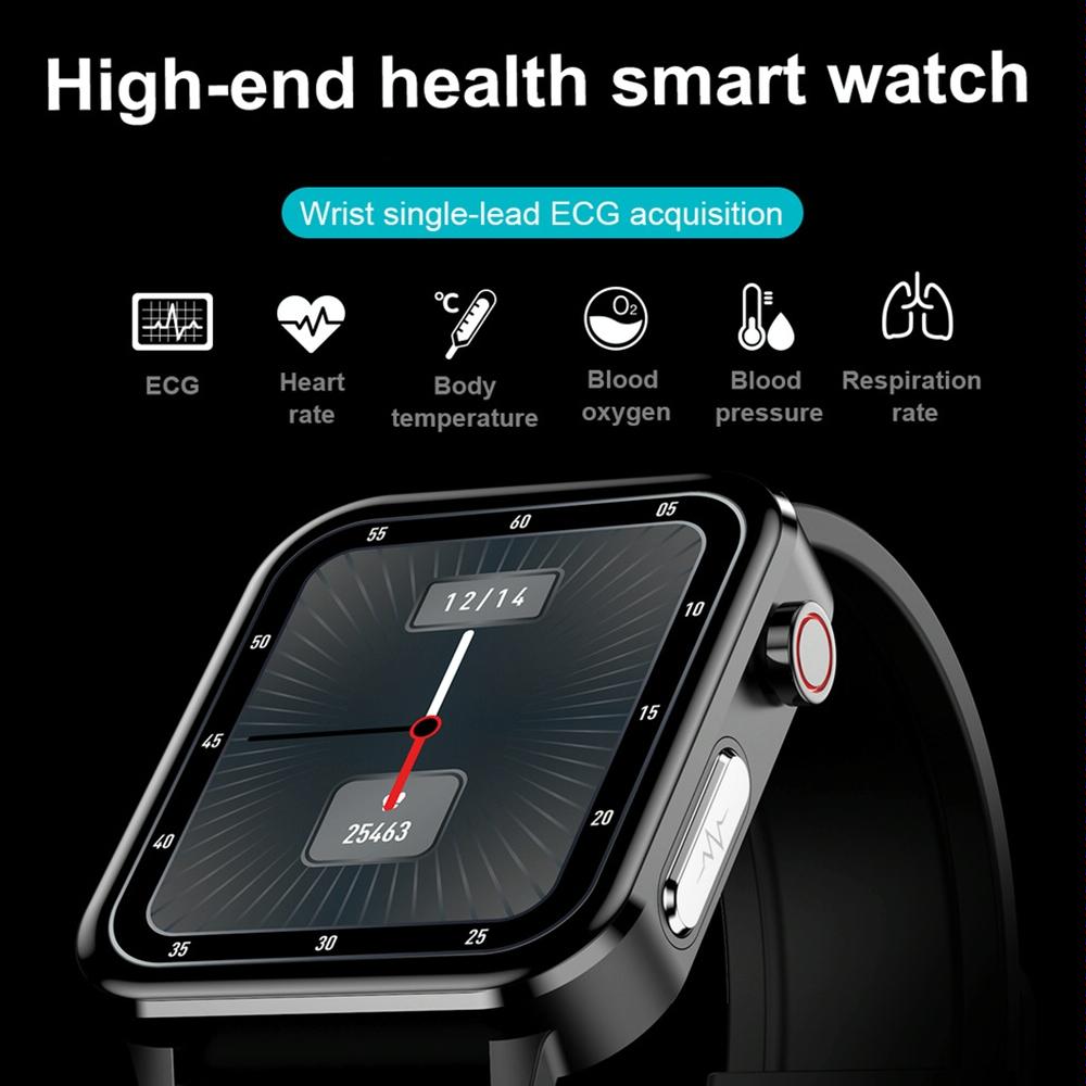 1.7 Inch Heart Rate Bluetooth Watch Red 5