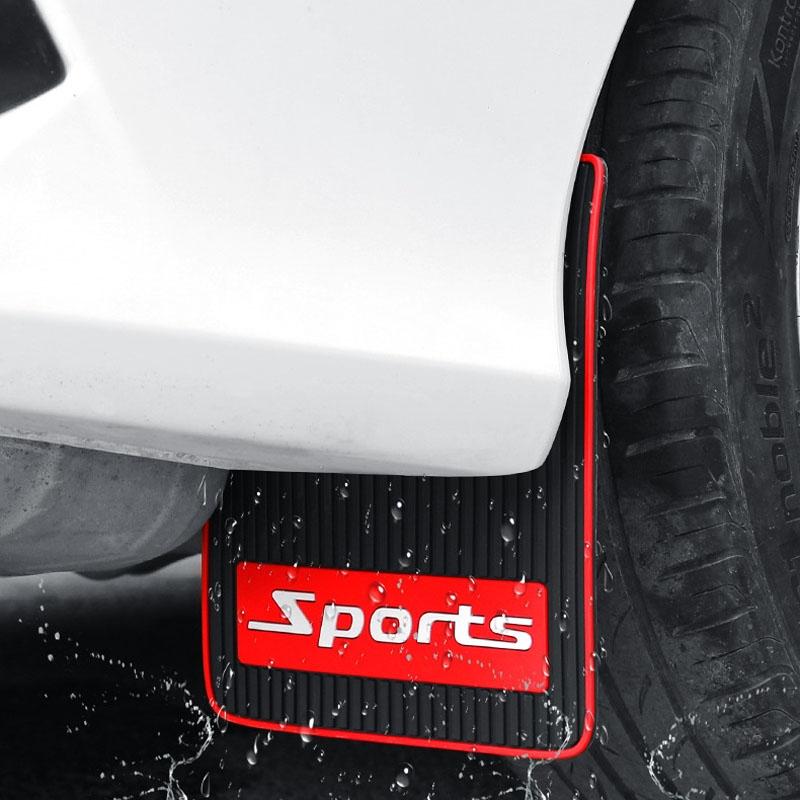 2Pcs Car Tire Mud Flap Modification Plastic Anti-Splash Mud Flap Fender Guard - Cat Eye - Large Sports 8