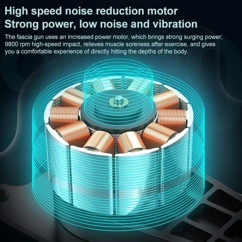 Flagship Model 6 Gears Fascia Massage Gun For Muscle Relaxation 4