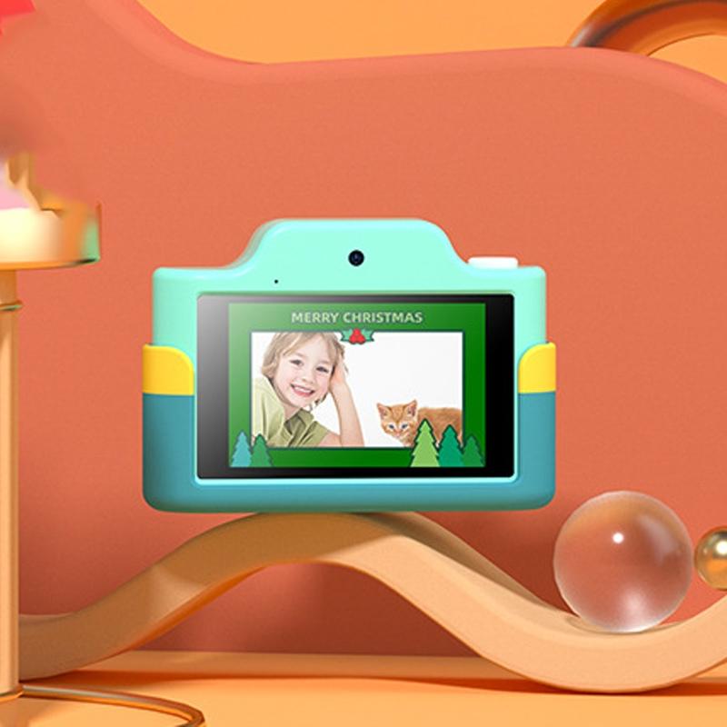 32gb Mini Children's Cartoon Camera Toy with Touch Screen and Dual-lens 4