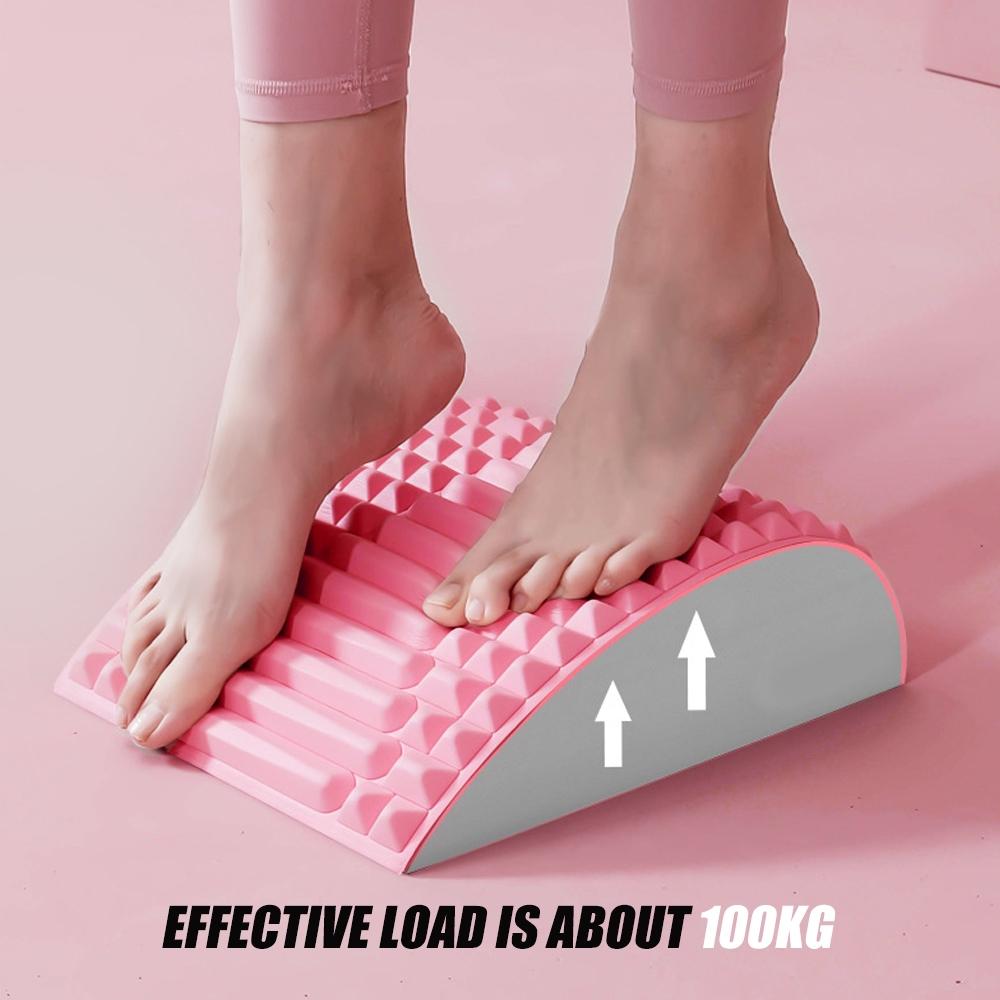 Blue Lumbar Massager For Spinal Stretching And Relaxation - Colour Matching Gray 11