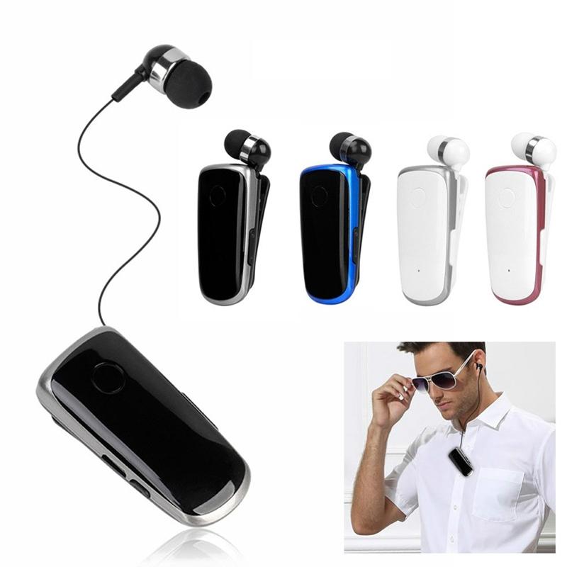 Wireless Bluetooth In-ear Earphone with Vibrating Alert and Hands-free Clip - Blue 3