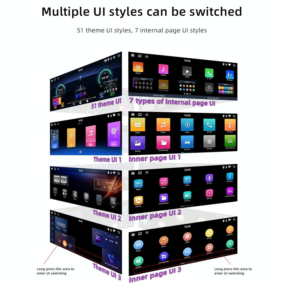 Universal Bluetooth Car Radio With Android Navigation - 1 + 32G Memory - 2 + 64G 7
