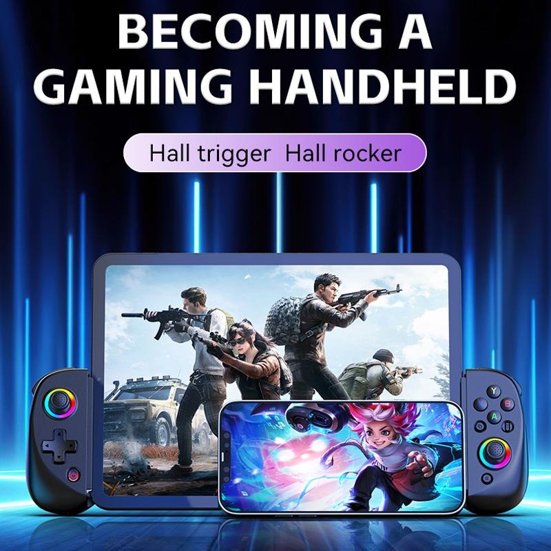 Vibration Grip Wireless Gamepad for Mobile and Pc - Green Blue 6