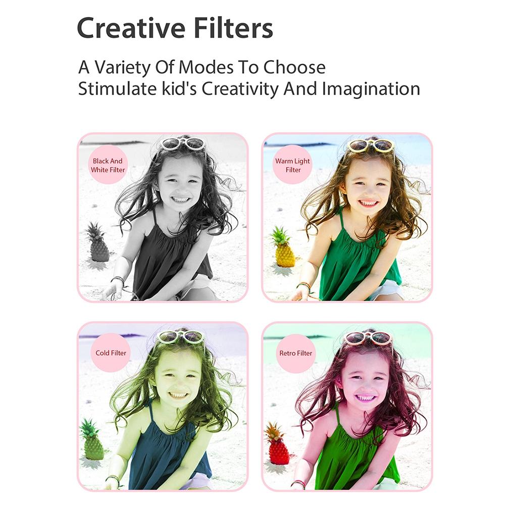 2.0-Inch 4X Zoom Hd Digital Camera For Kids - Blue - Pink 8
