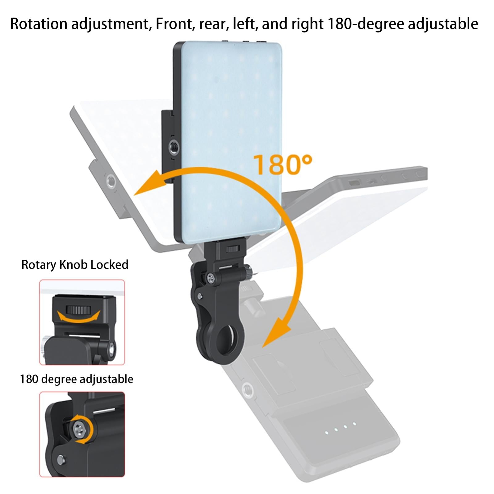 Portable 5w Fill Light for Mobile Live Broadcast - V11se Cool & Warm 5