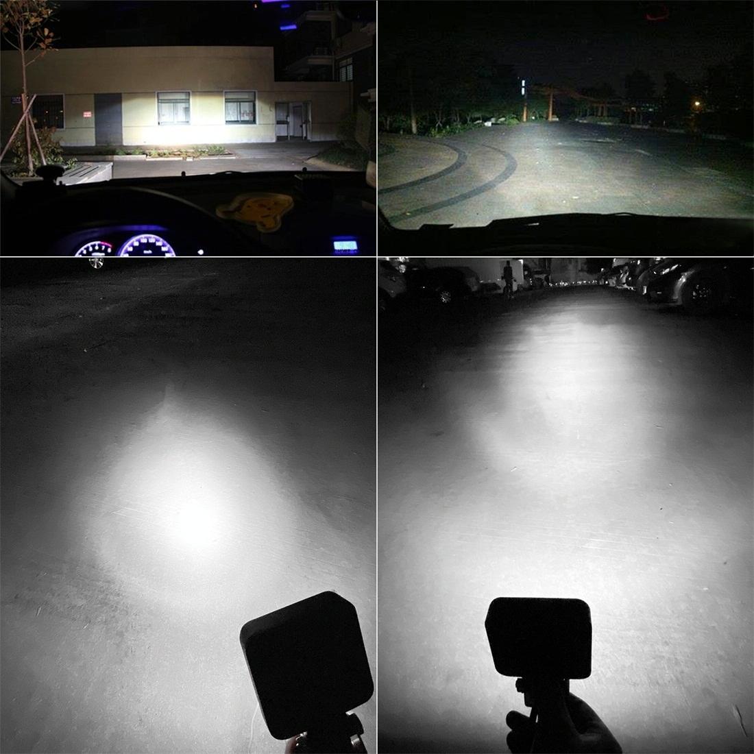 11.2W 10 - 30V Dc 6000K 3 Inch 16 Leds Square Offroad Truck Car Driving Light Work Light Spotlight Fog Light 11