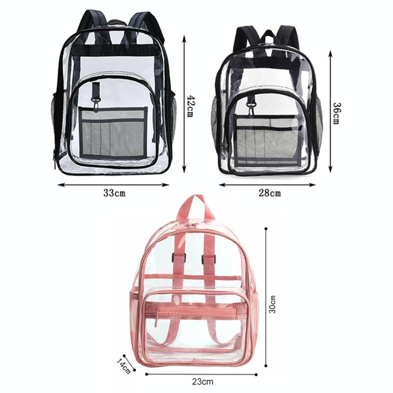 Waterproof Pvc Backpack for Students - Compact and Durable - Black 4