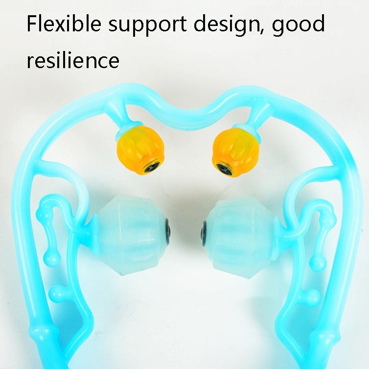Multi-Function Cervical Massager Shoulder & Neck Roller Magnetic Therapy Blue 5