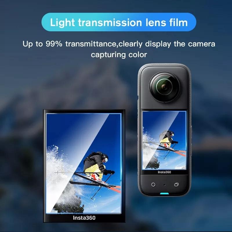2-pack Curved Hd Protective Film for Insta360 X3 3