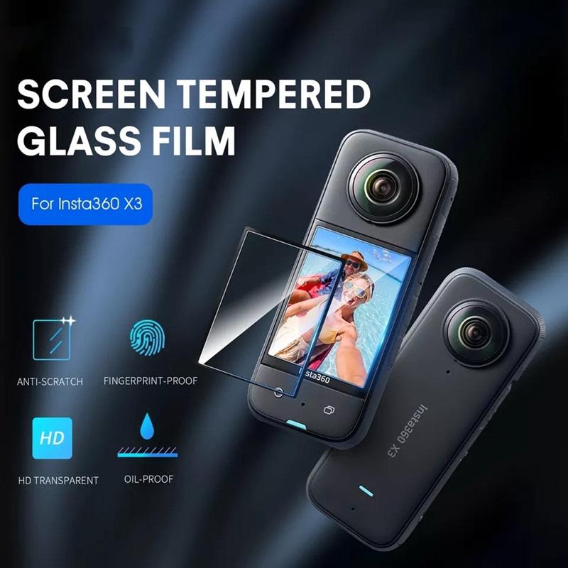 2-pack Curved Hd Protective Film for Insta360 X3 4
