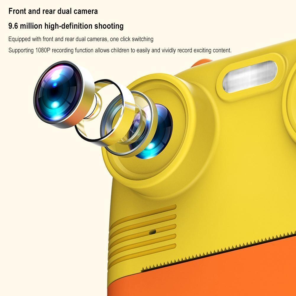 Instant Print Camera with Dual Lens - 2.8 Screen for Kids Blue - Blue 5